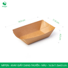  MFP2N - Khay giấy kraft dáng thuyền đựng thực phẩm - 16.5x11.5x4.5 cm 