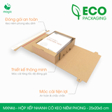  MXNK6 - Hộp xếp nhanh có keo niêm phong - 25x20x5 cm 