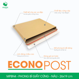  MPBN4 - 26x19 cm - PHONG BÌ GIẤY CỨNG MÀU NÂU 