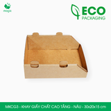  MKCG3 - Khay giấy chất cao tầng - Nâu - 30x20x15 cm 