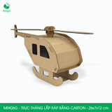  MFK06G - Trực thăng lắp ráp bằng carton - 26x7x12 cm 