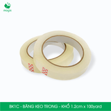  BK1C - Băng keo trong - Khổ 1.2cm x 100yard 