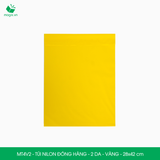  MT4V2 - 28x42 cm - Túi nilon đóng hàng - 2 lớp - Vàng 