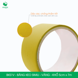  BKS1V - Băng keo Simili - Vàng - Khổ 5cm x 7m - 6 cuộn/cây 