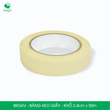  BKG6V - Băng keo giấy khổ 2.4cm x 50m 