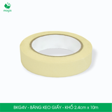  BKG4V - Băng keo giấy khổ 2.4cm x 10m 