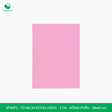  MT4HP2 - 28x42 cm - Túi nilon đóng hàng - 2 lớp - Hồng phấn 
