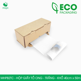  MHPB2TC - 40cm x 50m - Hộp giấy kraft tổ ong - Kraft trắng 