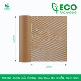 MHP7NS - 50cm x 25m - Cuộn giấy tổ ong - Kraft nâu Tiêu Chuẩn 