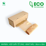  MHPB2N - 30cm x 50m - Hộp giấy kraft tổ ong - Kraft nâu 