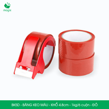  BK5D - Băng keo màu - Đỏ - Khổ 4.8cm - 6 cuộn/ 1kg/ cây 