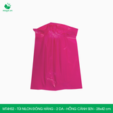  MT4HS2 - 28x42 cm - Túi nilon đóng hàng - 2 lớp - Hồng cánh sen 