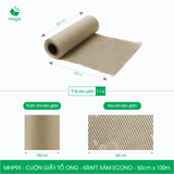 MHP9X - 50cm x 100m - Cuộn giấy tổ ong - Kraft xám Siêu Tiết Kiệm ECONO 