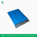  MT5XD2 - 38x52 cm - Túi nilon đóng hàng - 2 lớp - Xanh dương 