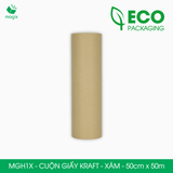  MGH1X - 0.5x50m - CUỘN GIẤY KRAFT GÓI HÀNG MÀU XÁM 