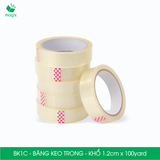  BK1C - Băng keo trong - Khổ 1.2cm x 100yard 