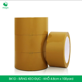  BK1D - 4.8cmx100yard - Băng keo Đục - Băng dính niêm phong đóng hàng 