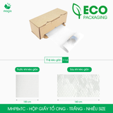 MHPBxTC - Hộp giấy kraft tổ ong - Kraft trắng - Nhiều size 
