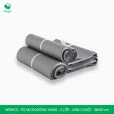  MT5XC2 - 38x52 cm - Túi nilon đóng hàng - 2 lớp - Xám chuột 