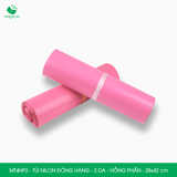  MT4HP2 - 28x42 cm - Túi nilon đóng hàng - 2 lớp - Hồng phấn 