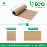  MHPxN - Cuộn giấy tổ ong - Kraft nâu Cao Cấp - Nhiều size 