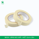  BKG2V - Băng keo giấy khổ 1.2cm x 25m 