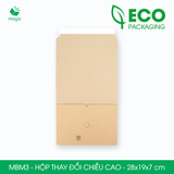  MBM3 - 28x19x7 cm - Hộp carton tăng giảm chiều cao 