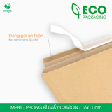  MPB1 – 16x11 cm – Phong bì giấy carton màu  nâu 