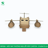 MFK06I - Máy bay thương mại lắp ráp bằng carton - 31x24x10 cm 