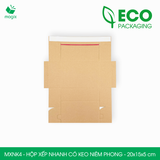  MXNK4 - Hộp xếp nhanh có keo niêm phong - 20x15x5 cm 