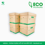  MS03A - 34x24x24 cm - Thùng đựng hồ sơ A4 nắp rời 