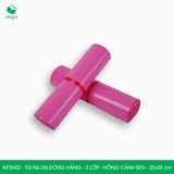  MT3HS2 - 25x35 cm - Túi nilon đóng hàng - 2 lớp - Hồng cánh sen 