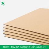  TBC01 - Tấm Bìa Carton - 50x50 cm 