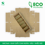  MKCNxN - Khay giấy có chia ngăn - Nâu - Nhiều size 