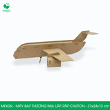  MFK06I - Máy bay thương mại lắp ráp bằng carton - 31x24x10 cm 