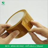  BK1D - 4.8cmx100yard - Băng keo Đục - Băng dính niêm phong đóng hàng 