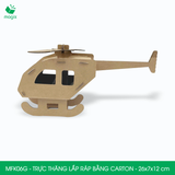  MFK06G - Trực thăng lắp ráp bằng carton - 26x7x12 cm 