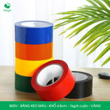  BK5V - Băng keo màu - Vàng - Khổ 4.8cm - 6 cuộn/ 1kg/ cây 