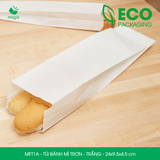  MFT1A - Túi bánh mì trắng - 24 x 9,5 x 4,5 cm 