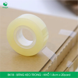  BK1B - Băng keo trong - Khổ 1.8cm x 20yard 