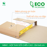  MBM1 - 22x16x5 cm - Hộp carton tăng giảm chiều cao 
