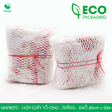  MHPB2TC - 40cm x 50m - Hộp giấy kraft tổ ong - Kraft trắng 