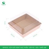  Hộp giấy kraft thực phẩm - Nắp PET - Nâu - Nhiều Size 