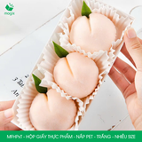  MFHPxT - Hộp giấy kraft thực phẩm - Nắp PET - Trắng - Nhiều Size 