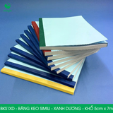  BKS1XD - Băng keo Simili - Xanh Dương - Khổ 5cm x 7m - 6 cuộn/cây 