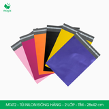  MT4T2 - 28x42 cm - Túi nilon đóng hàng - 2 lớp - Tím 