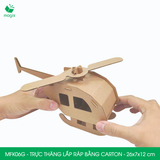  MFK06G - Trực thăng lắp ráp bằng carton - 26x7x12 cm 