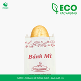  MFT1C - Túi bánh mì trắng có in - 24x9.5x4.5 cm [100 túi/pack] 