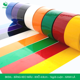  BK5XL - Băng keo màu - Xanh Lá - Khổ 4.8cm - 6 cuộn/ 1kg/ cây 