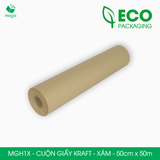  MGH1X - 0.5x50m - CUỘN GIẤY KRAFT GÓI HÀNG MÀU XÁM 